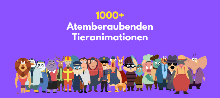 atemberaubenden Tieranimationen