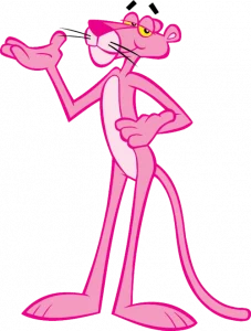 Der rosarote Panther Cartoon Figur