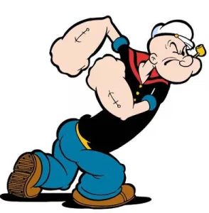 Popeye, der Seemann Cartoon Figur